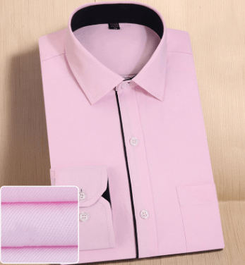 Solid color slimming shirt for business career
