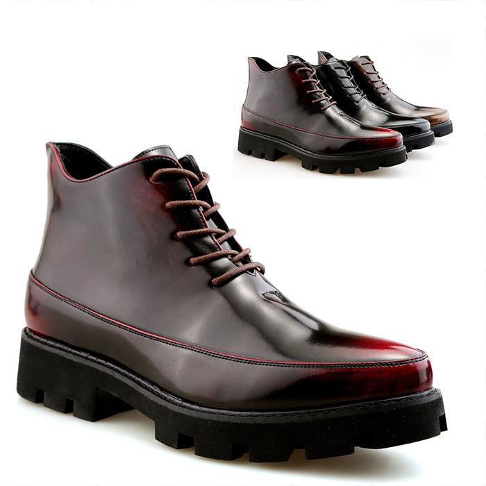 Casual platform shoes leather shoes business