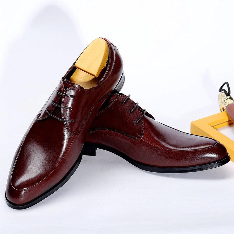 New Men's Business Three-joint Casual Formal Leather Shoes