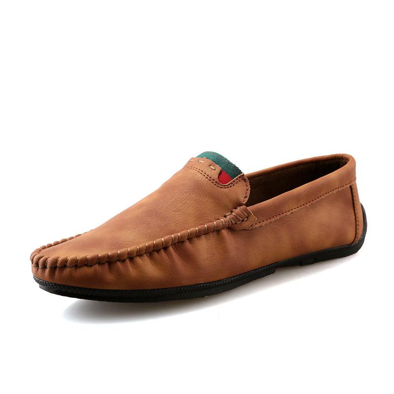 A pedal lazy casual leather shoes