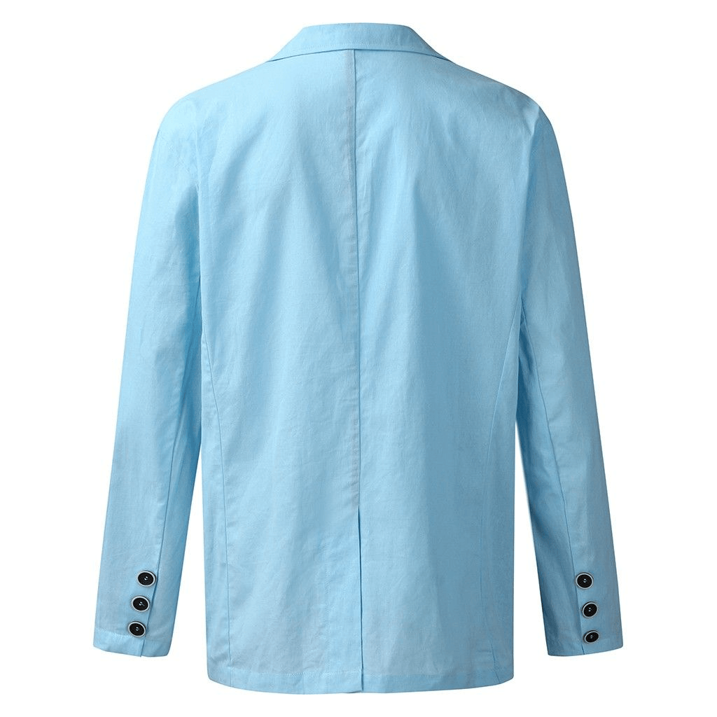 autumn Solid for Men Cotton Thin Suits Blazers Jacket coa