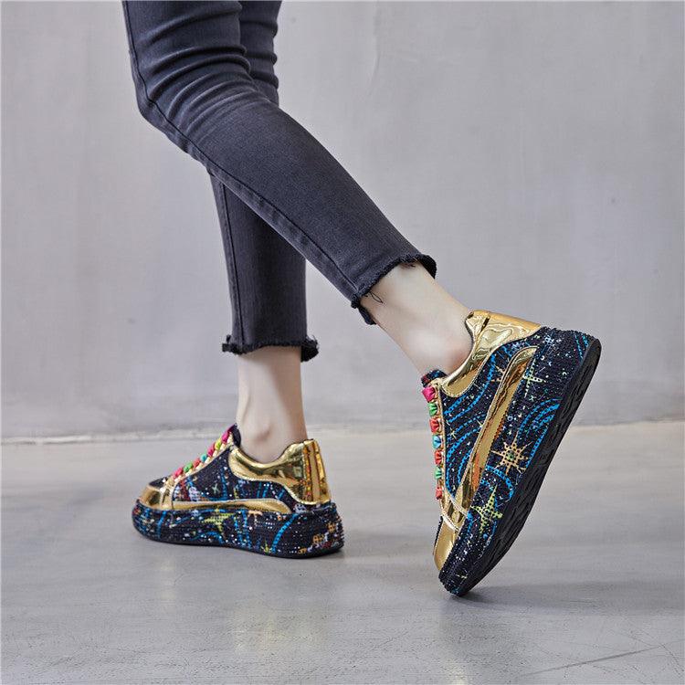 Women's Fashion Casual Thick Bottom Casual Board Shoes