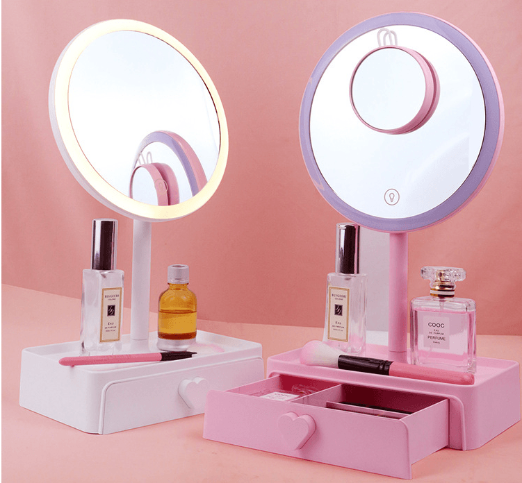 LED dressing table makeup mirror