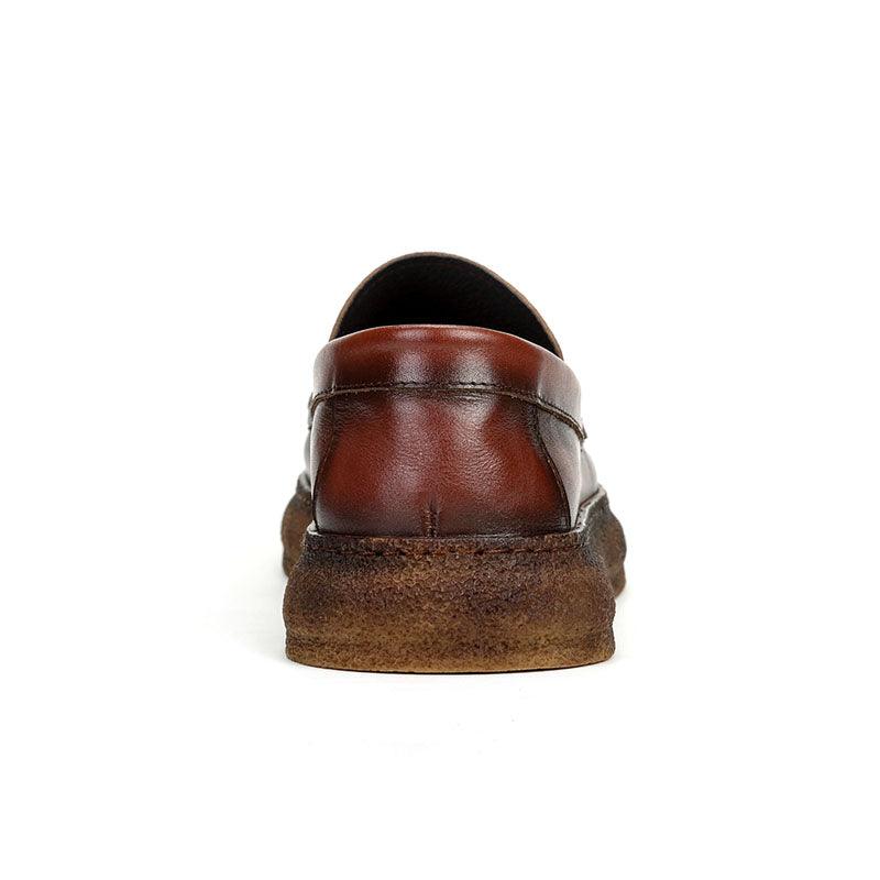 British Men's Casual Thick-soled Leather Increased Lazy Shoes