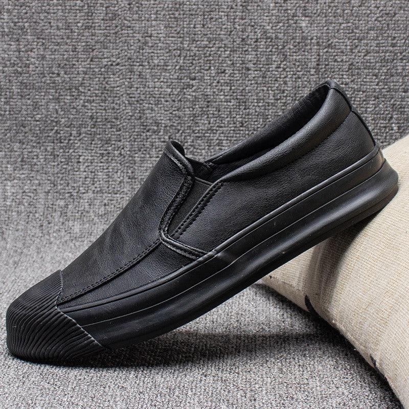 Mens Casual Leather Rubber Shoes