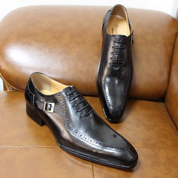 Genuine Leather Business Office Formal Wear High-end Casual Men's Leather Shoes