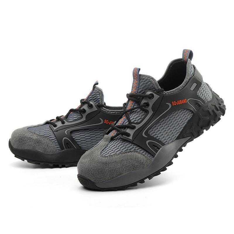 Anti-collision and anti-smashing breathable safety shoes