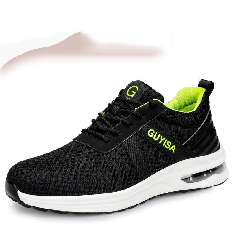 Pu Outsole Lightweight Fly Woven Breathable Safety Shoes