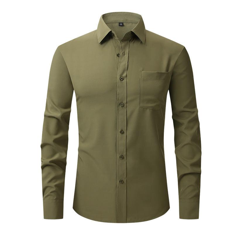 Men's Business Casual Long Sleeve Shirt