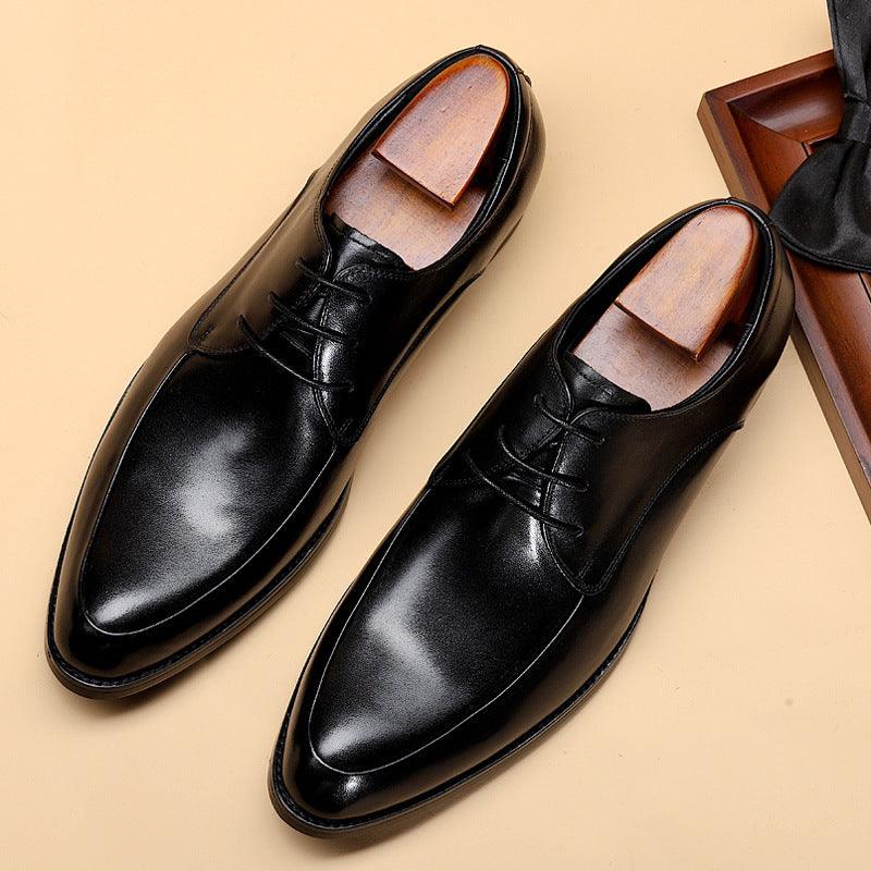 New Men's Business Three-joint Casual Formal Leather Shoes