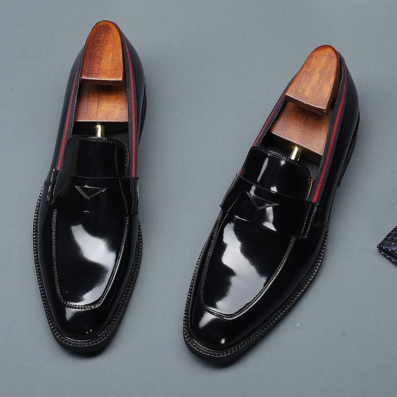 Men's British Splicing Set Foot Business Formal Shoes