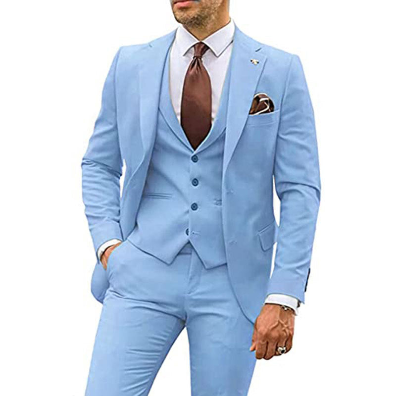 Men's Slim Three Pieces Suit