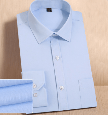 Solid color slimming shirt for business career