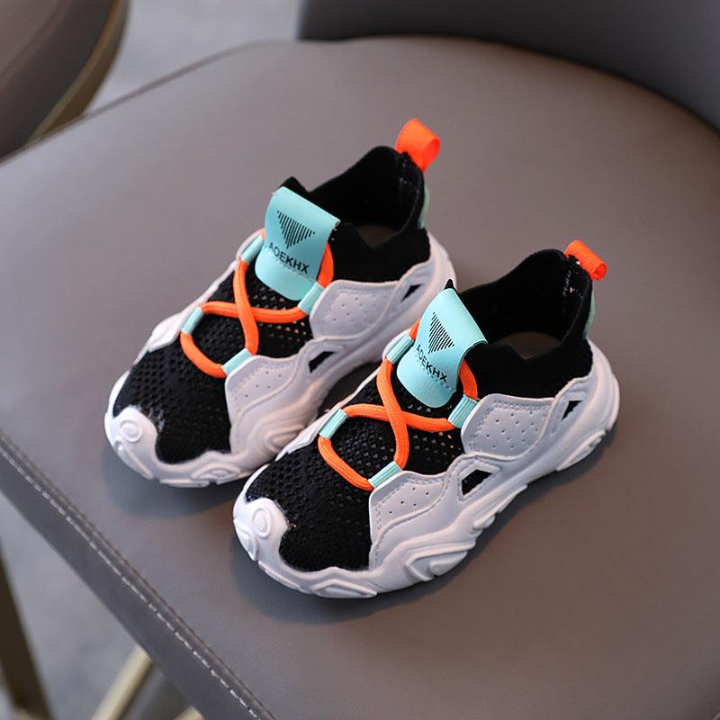 Boys And Girls Sports Shoes Breathable Toddler Shoes Soft Bottom Non-slip Baby Toddler Shoes