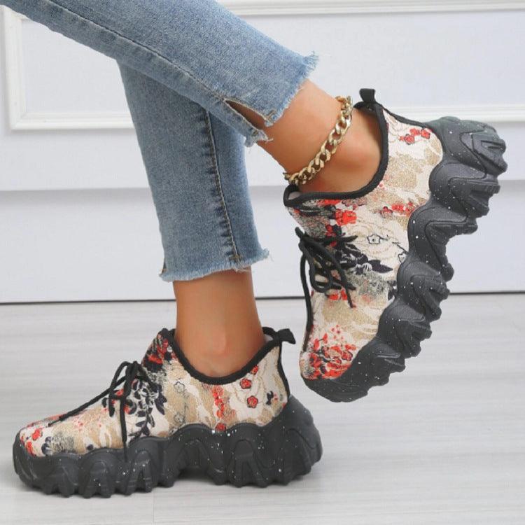 Women's Fashion Trend Printed Casual Sneakers