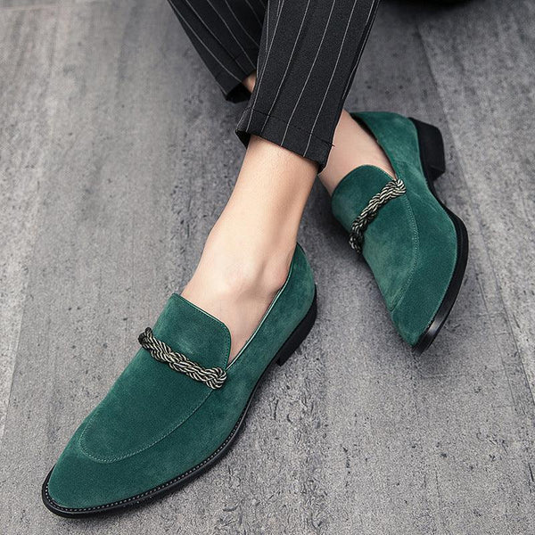 Lazy Set Foot Pumps Suede Fashion Casual Loafers Single Shoes