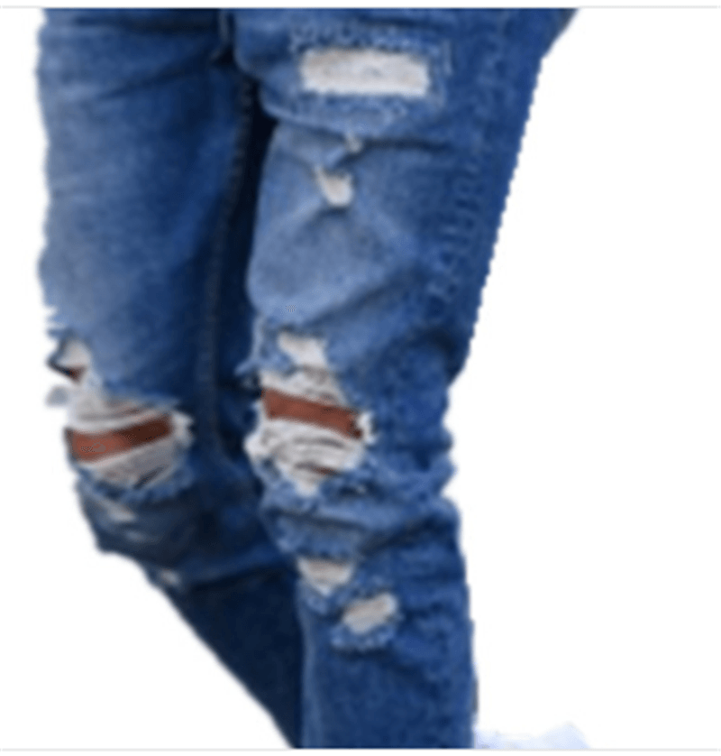 Hole men\'s jeans