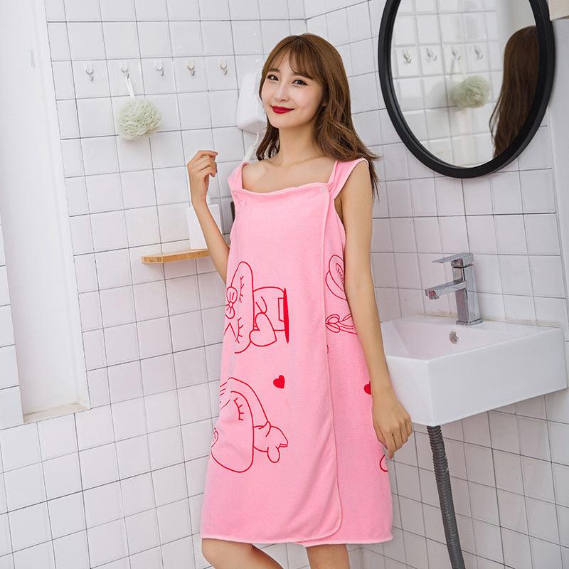 Wearable sling bath towel female soft absorbent beach towel