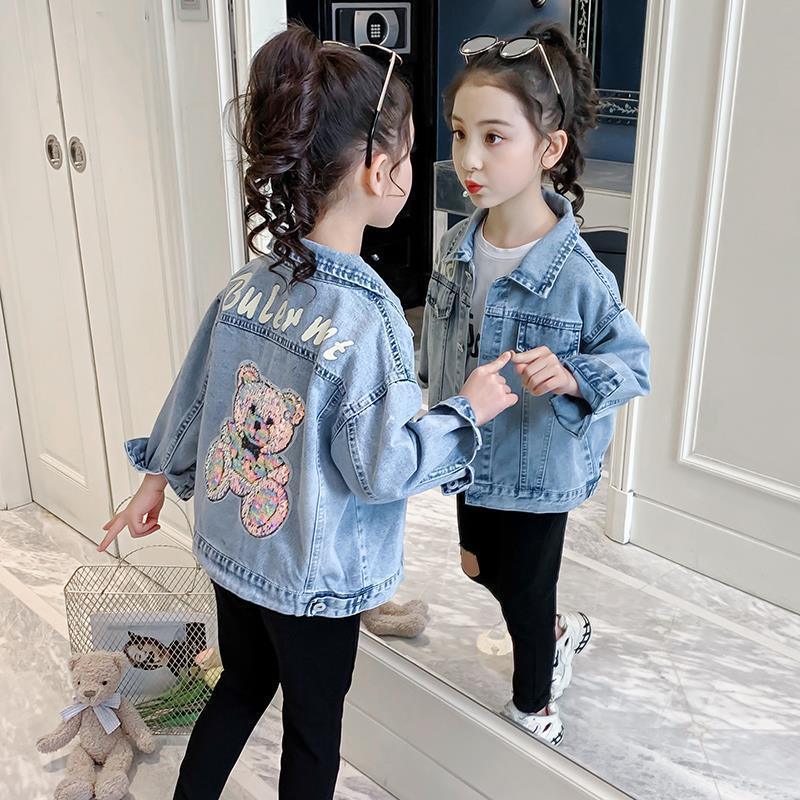 Cartoon Jacket Clothes Children Denim Tops