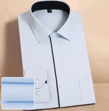 Solid color slimming shirt for business career