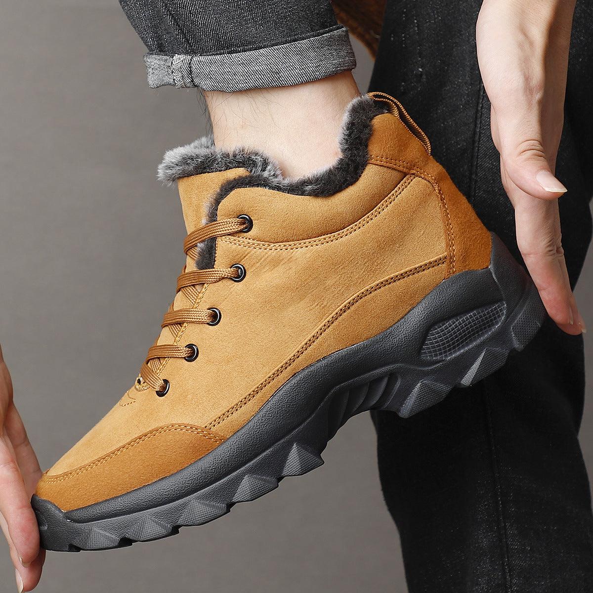 Men's Snow Boots Warm With Plush In Winter