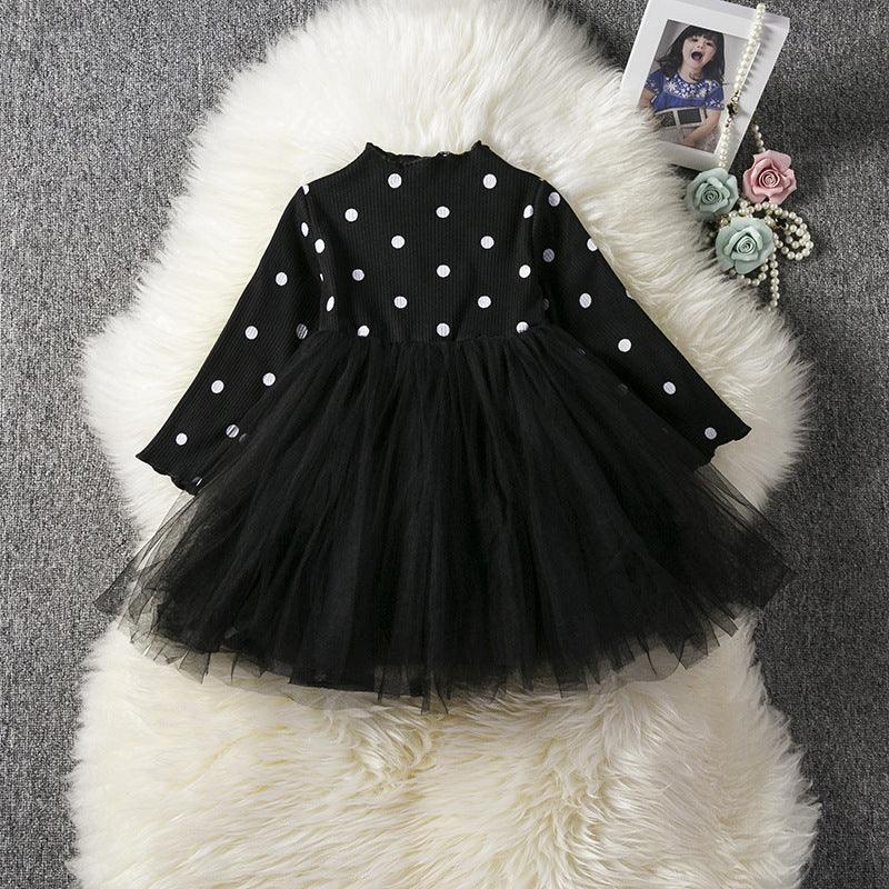 Baby Girls Spring Winter Long Sleeve Tutu Lace Dresses Infantil Newborn 1st Birthday Party Clothes Christening Gown Casual Wear