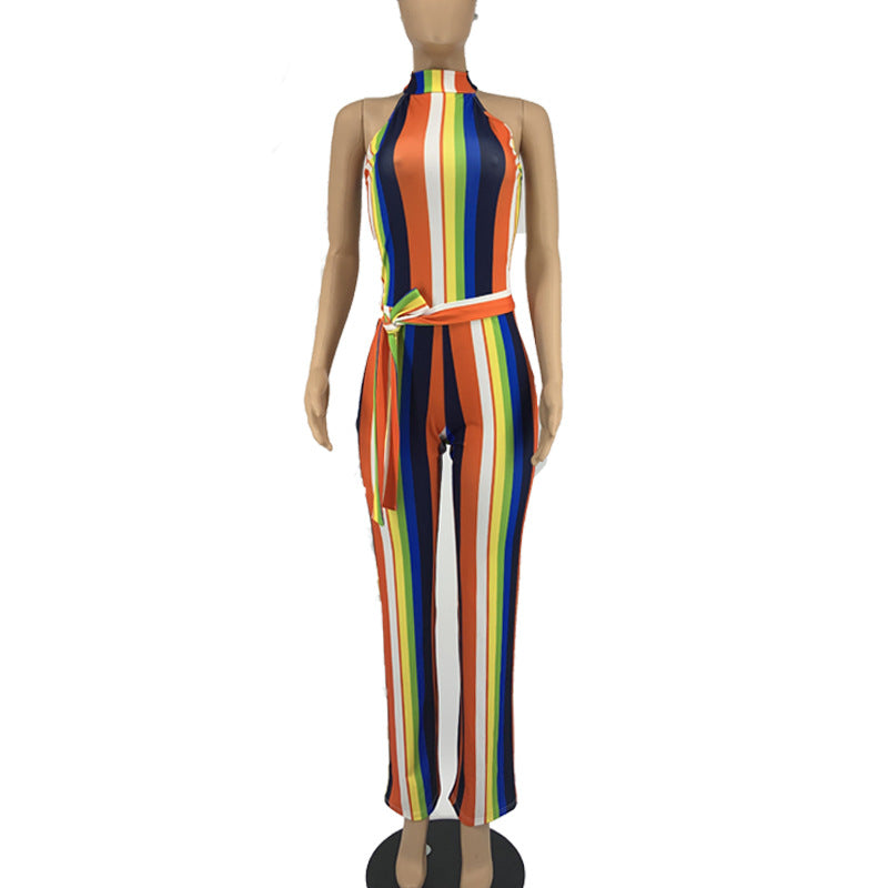 Women's Rainbow casual Jumpsuit