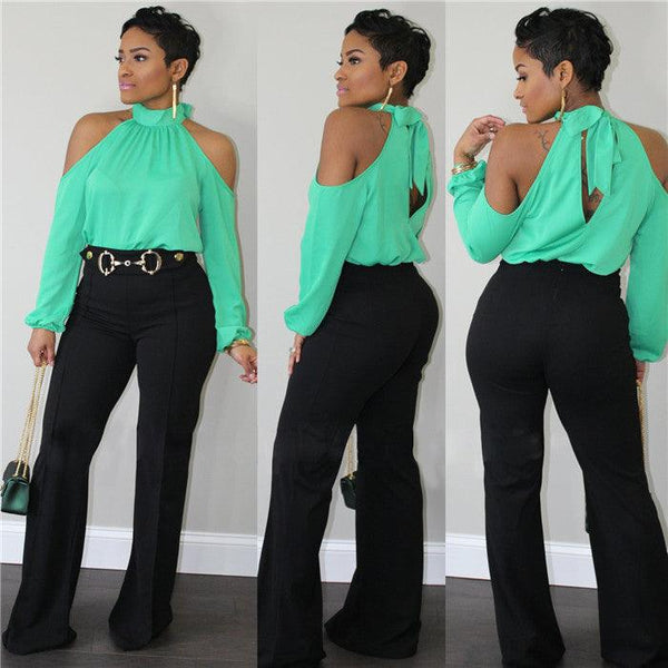 Fashion Off-shoulder Shirt Casual