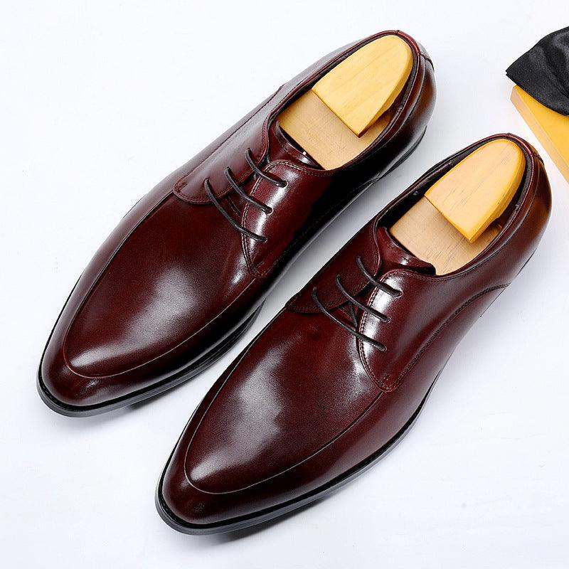 New Men's Business Three-joint Casual Formal Leather Shoes