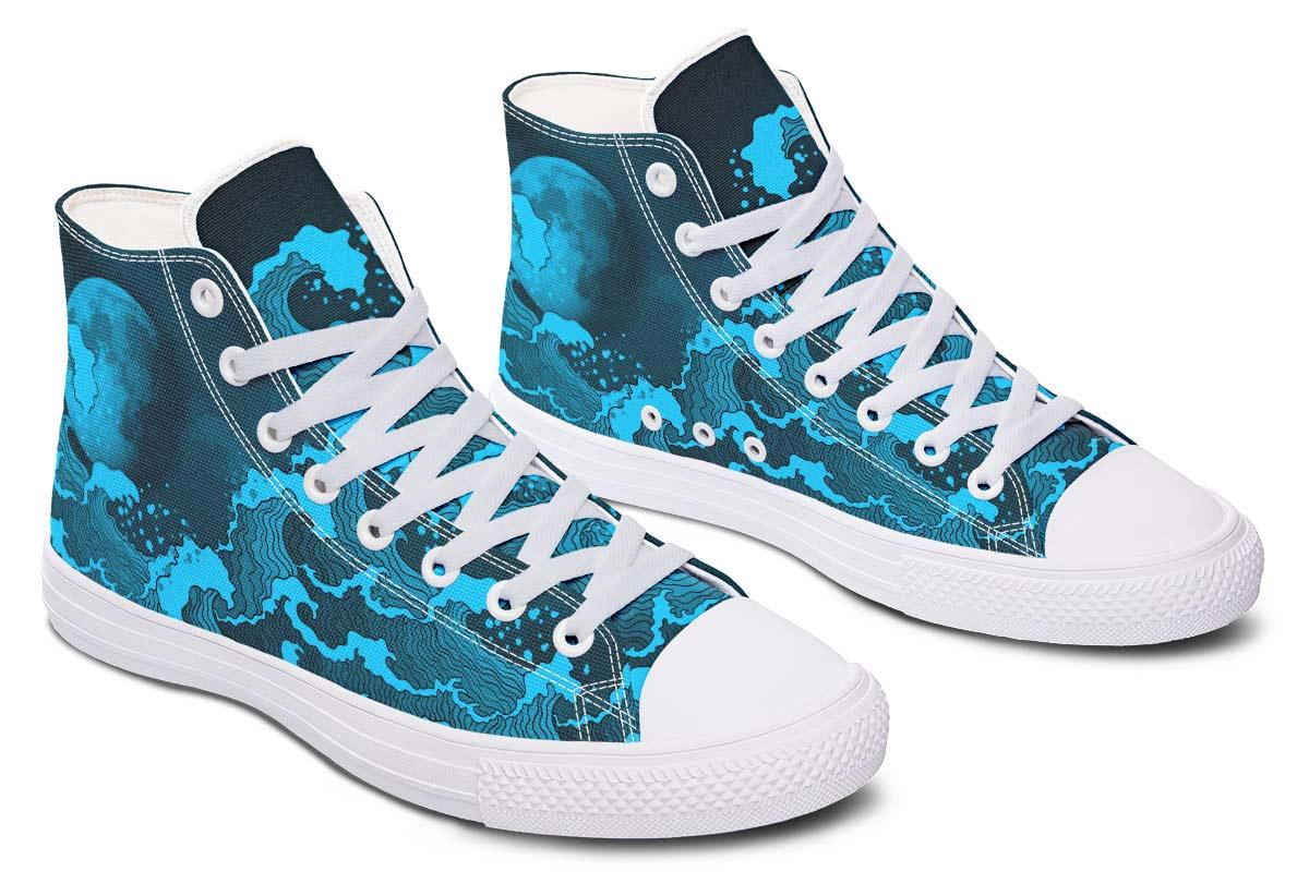 Printed Couple High-top Canvas Shoes