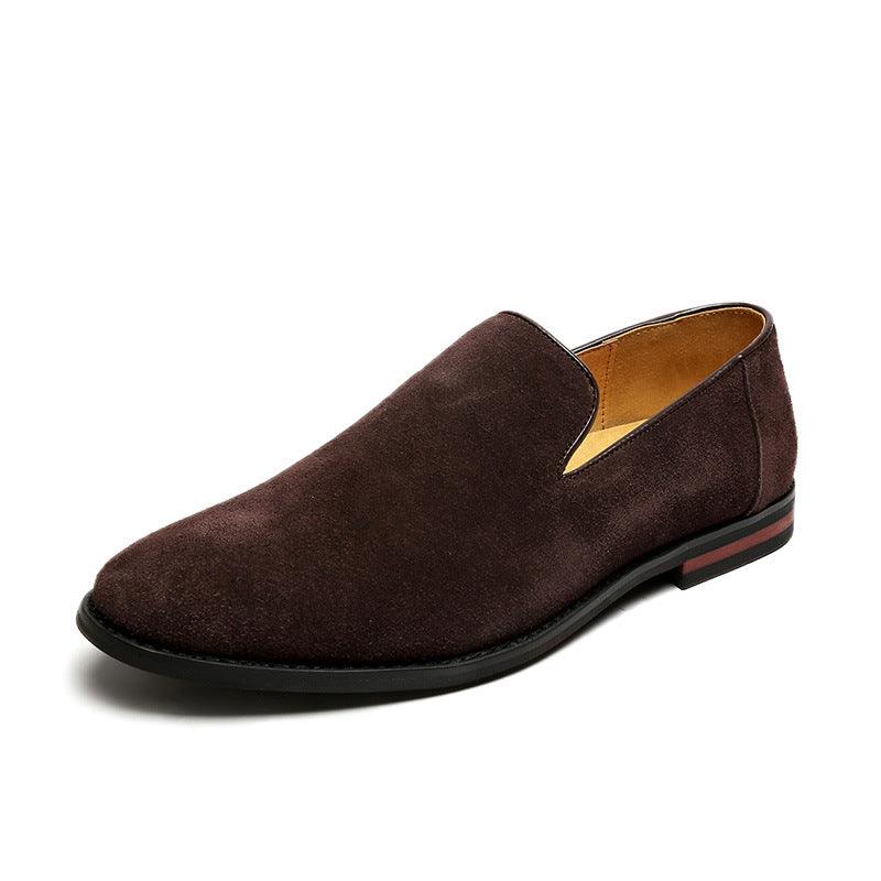 New Men's Pointed Toe Shoes Suede British All-match