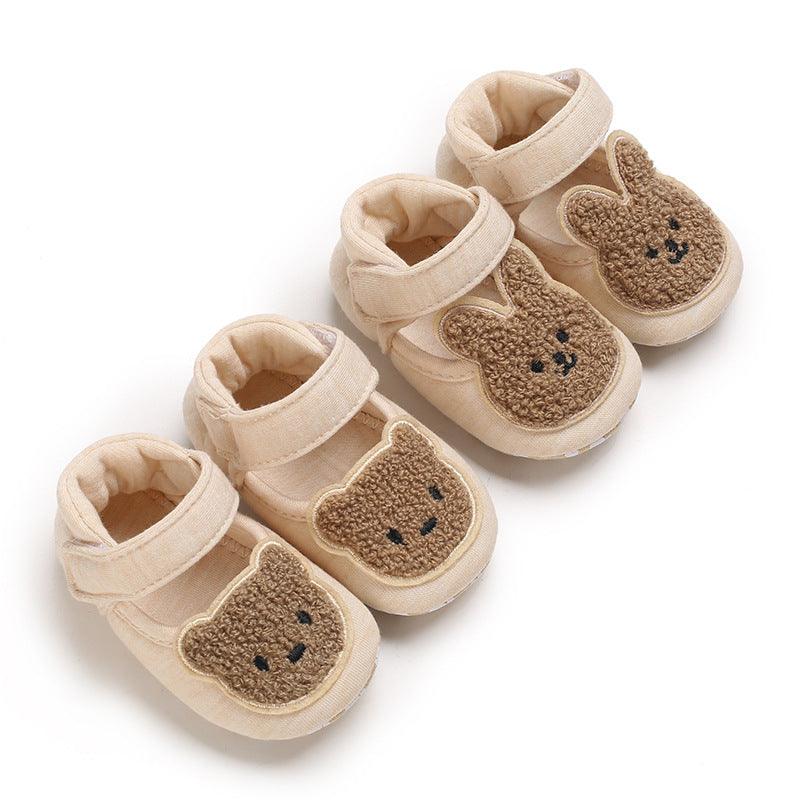 Spring And Autumn 0-1 Year Old Cartoon Casual Anti Drop Soft Soled Baby Walking Shoes