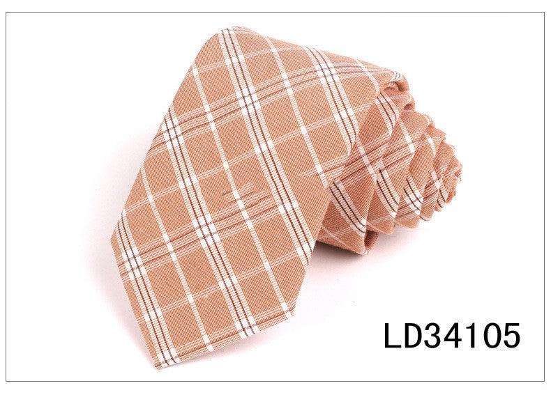 Plaid Series 7cm Mens Suit Accessories