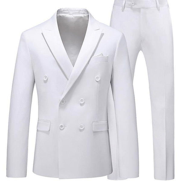 Men 2 Pieces Slim Fit Casual Tuxedo Suit Male Suits Set