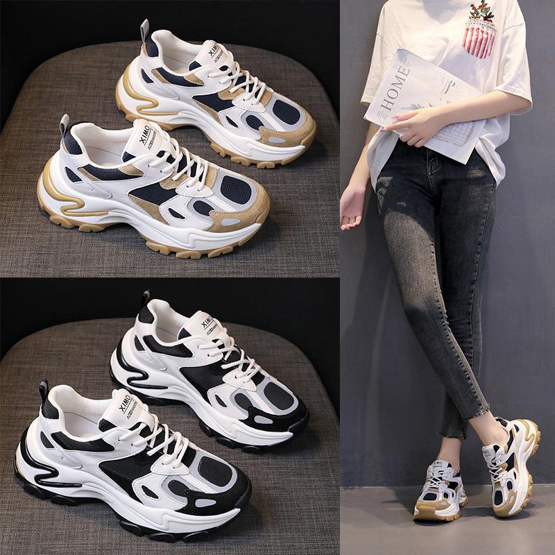 Trifle With Retro Color Matching Student Casual Sneakers