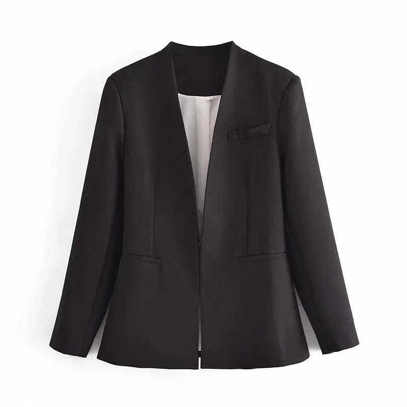 Ladies New Solid Color Suit Jacket Women