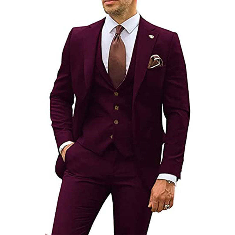 Men's Slim Suit Three Pieces