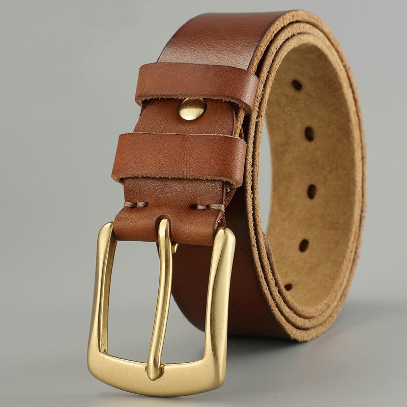 Handmade Men's Belts Cowhide