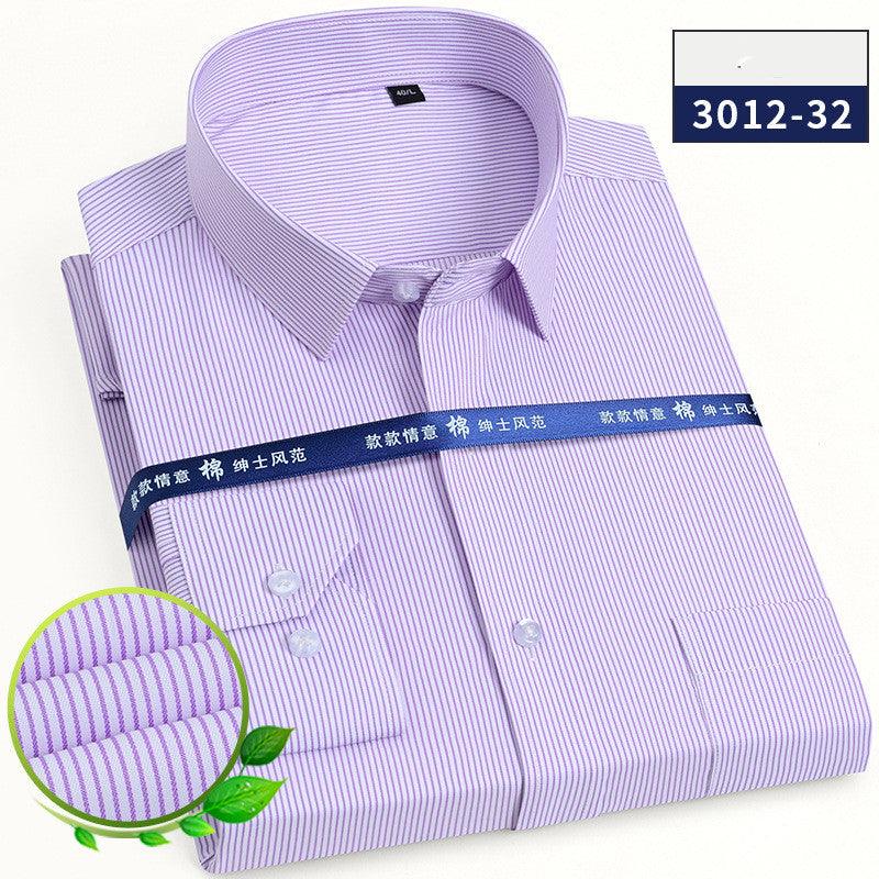 Long Sleeve Shirt Men's Business Striped Shirt